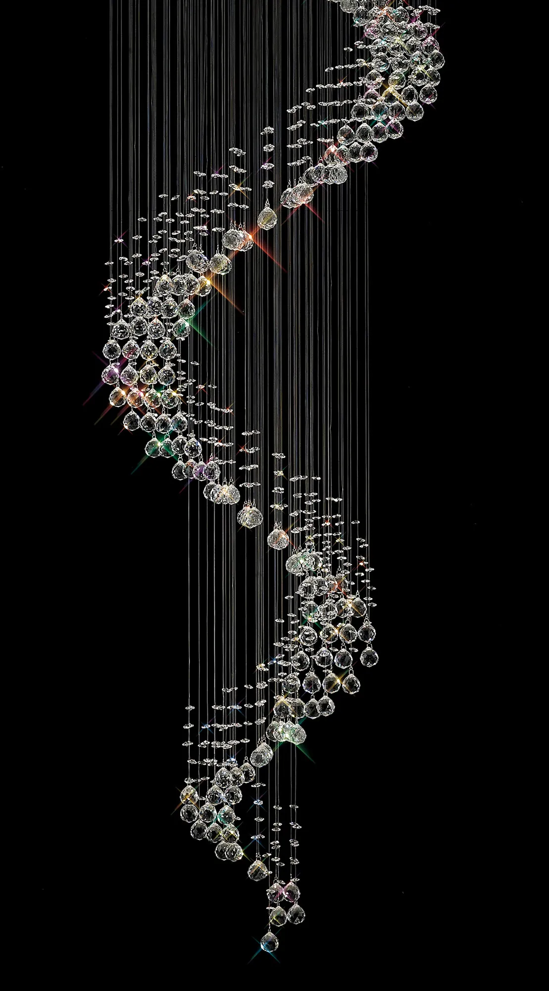 Colorado Crystal Pendant 12 Light (25.7kg) Polished Chrome IL31373  Diyas Colorado